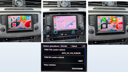 VW Passat B8 - Golf 7 - Tiguan 2AD - 819B ile Biten Üniteler için App Connect Aktivasyonu resmi
